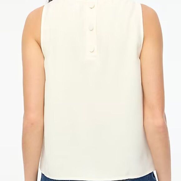J. Crew Factory BY429 Sleeveless button-back shell NWT - Picture 6 of 12